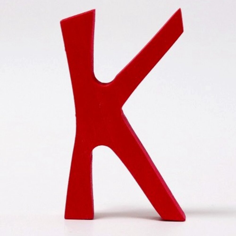 NWT Grimm's Wooden Toys Anthroposophical Letter K